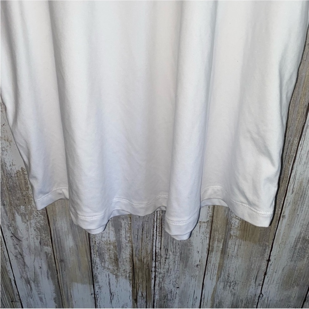 ZYIA White Muscle Tee with Black Kettlebell Graphic - Picture 5 of 7